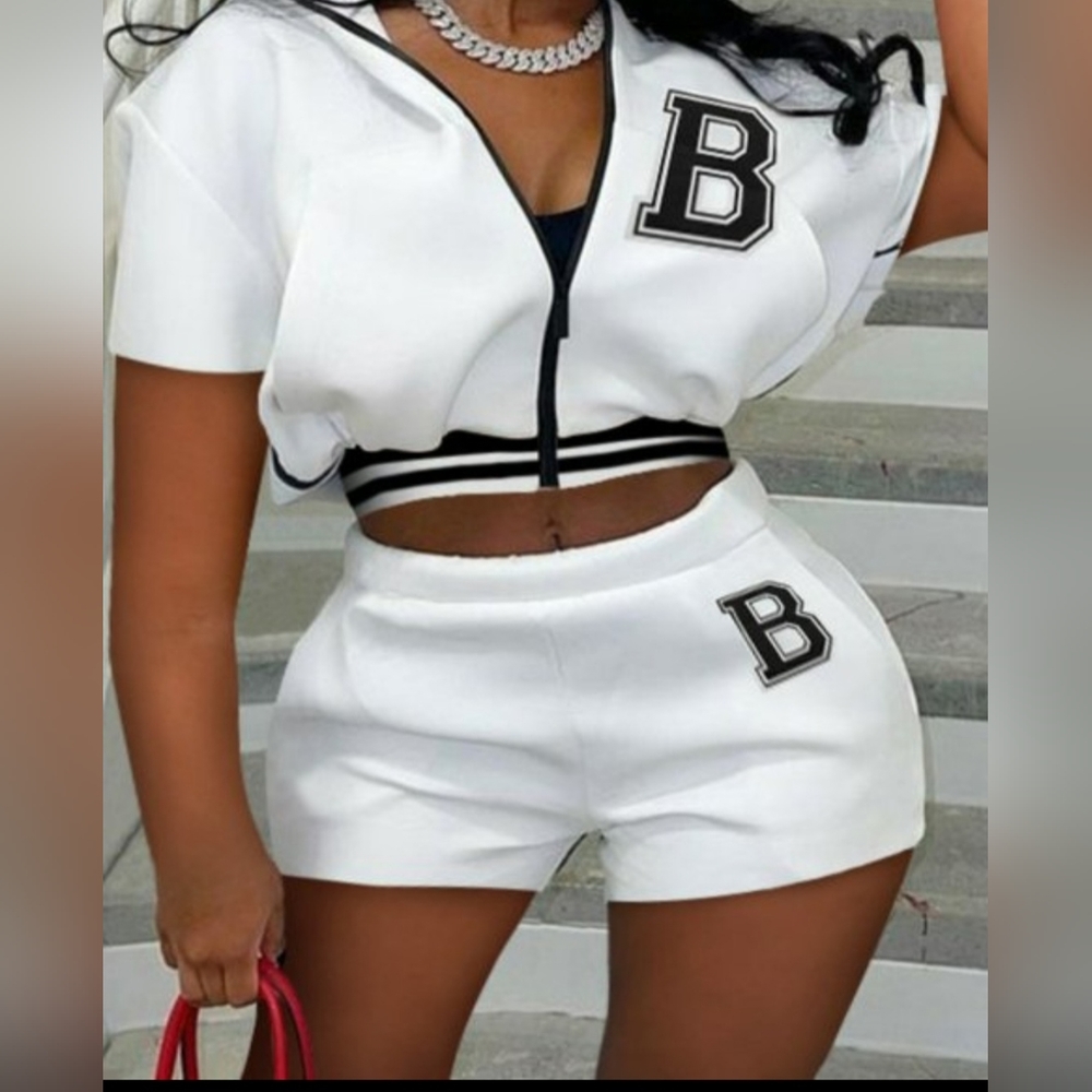 Sporty Two Piece Short Set